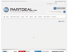 Tablet Screenshot of partdeal.com
